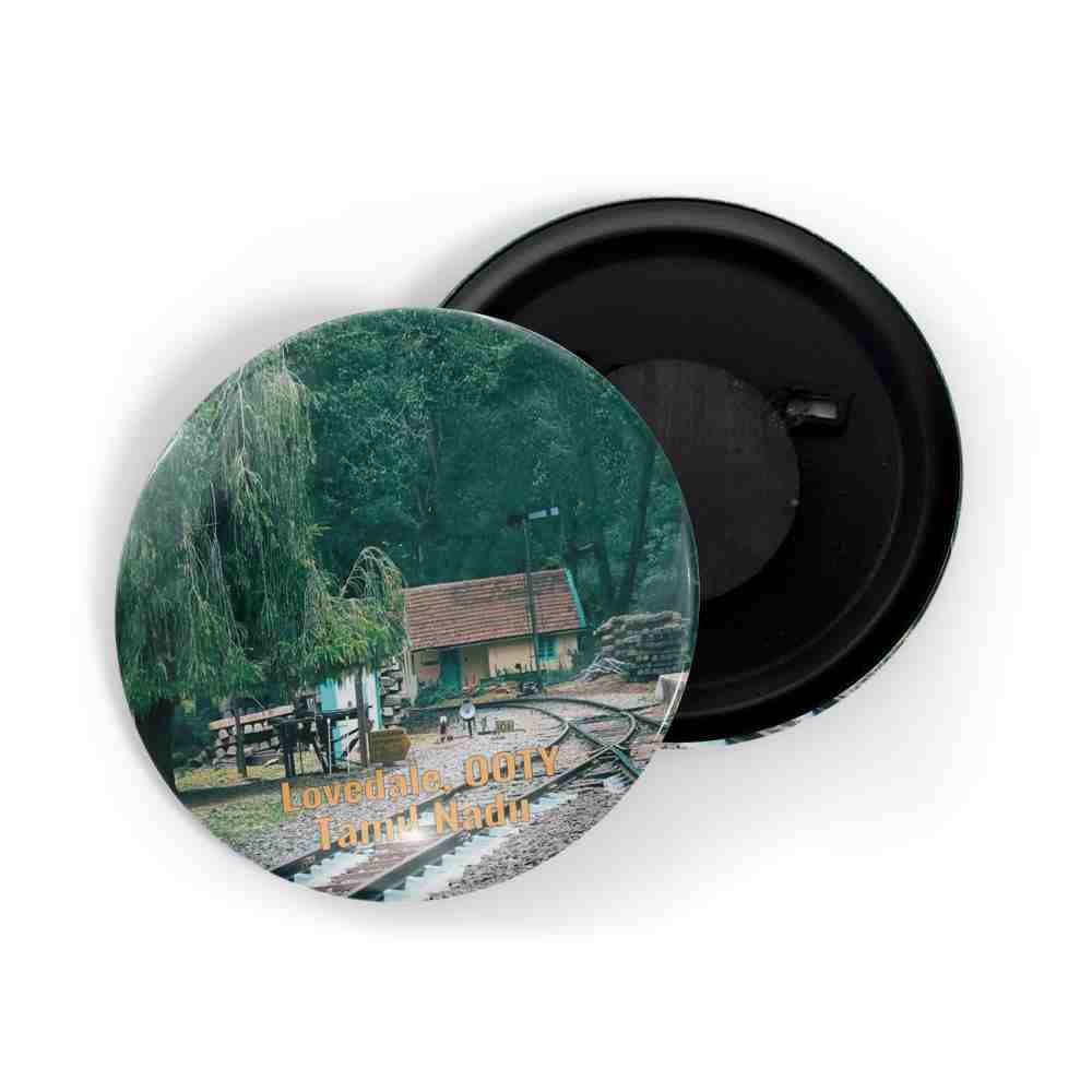 dhcrafts Fridge Magnet Multicolor Lovedale Ooty Tamil nadu Tourist Place Glossy Finish Design Pack of 1 (58mm)